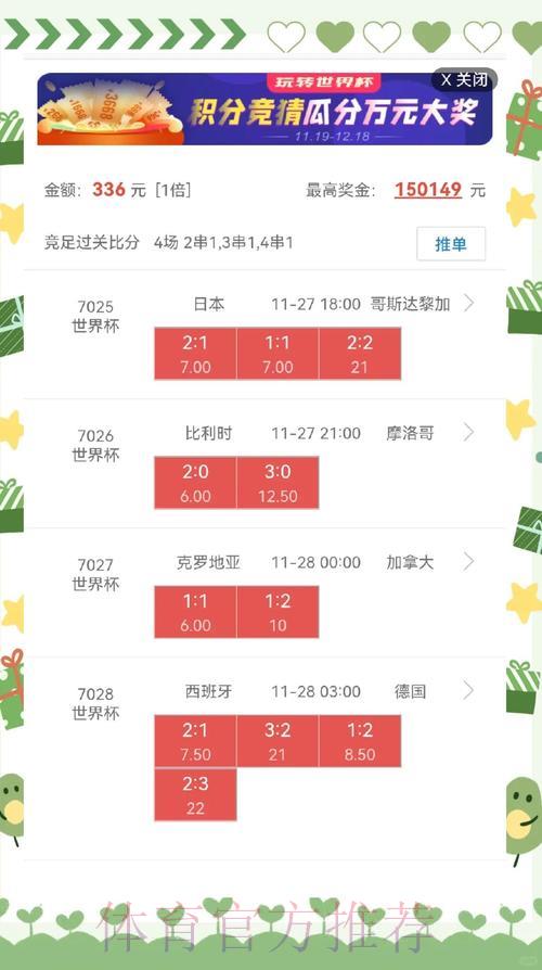 2026世界杯官方盘口推荐指南